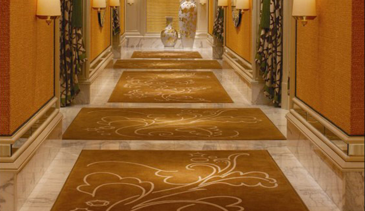Prism rugs for hotel interior design